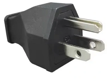 Vidlice 110V 3 kolíky 15A černá