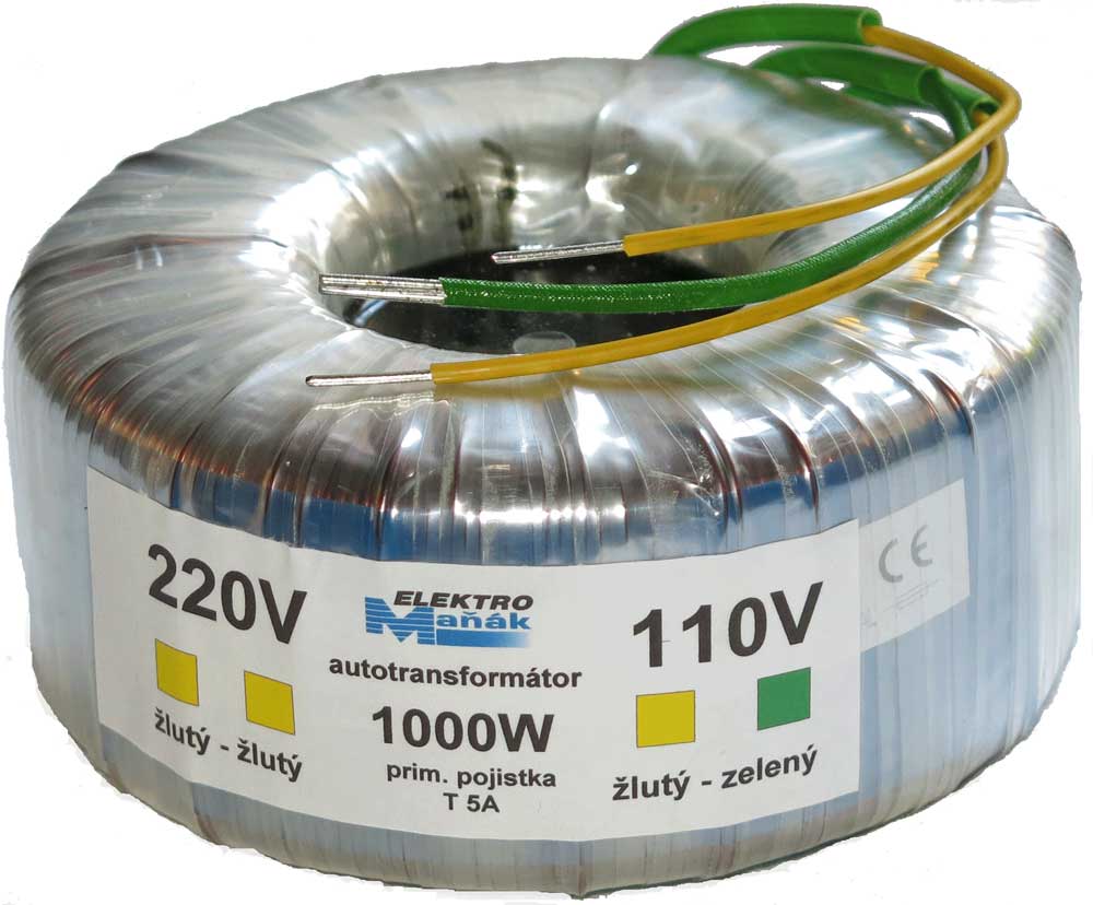 Transformátor toroidní 230V/110V 1000W