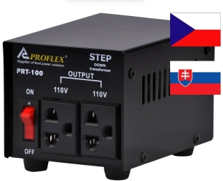 Měnič napětí  230V/110V 100W PROFLEX PRT-100