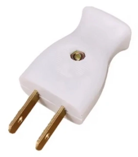 Vidlice 110V 2 kolíky 15A bílá